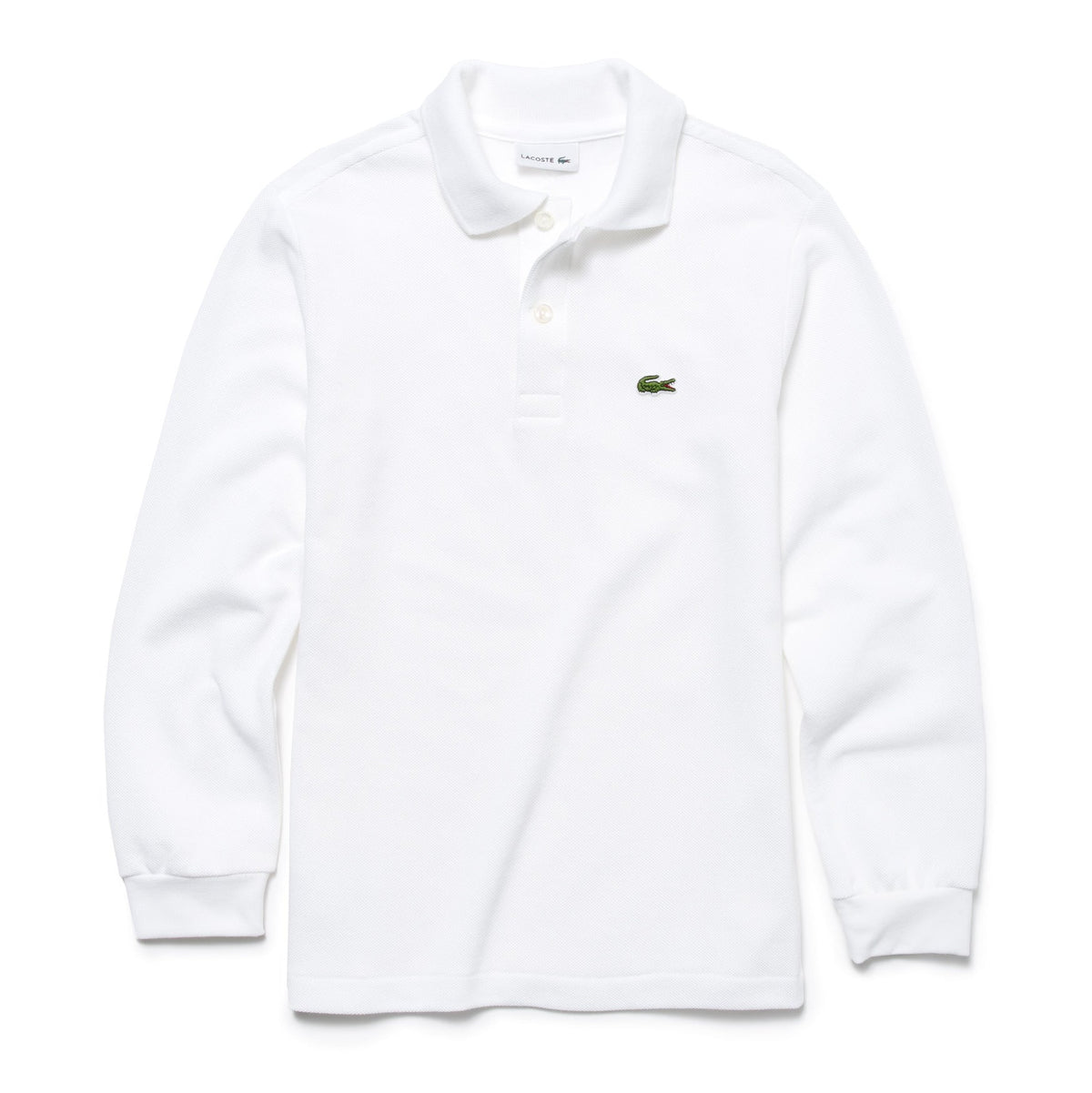 Lacoste Boy's long sleeve classic Pique polo shirt.