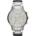 EMPORIO ARMANI Sportivo Chronograph Cream Dial Stainless Steel Men's Watch