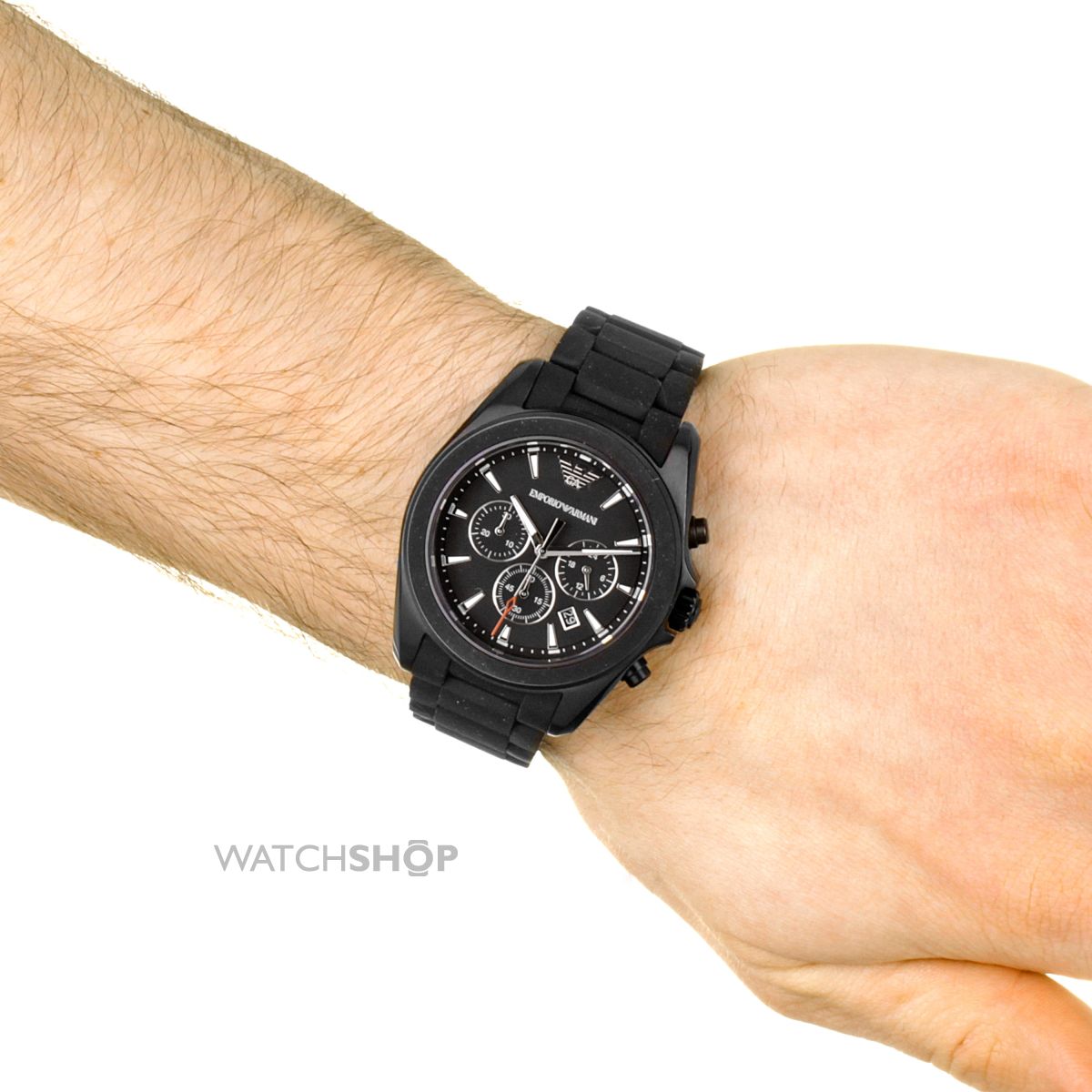Emporio Armani Sport Black Dial Men's Chronograph Watch