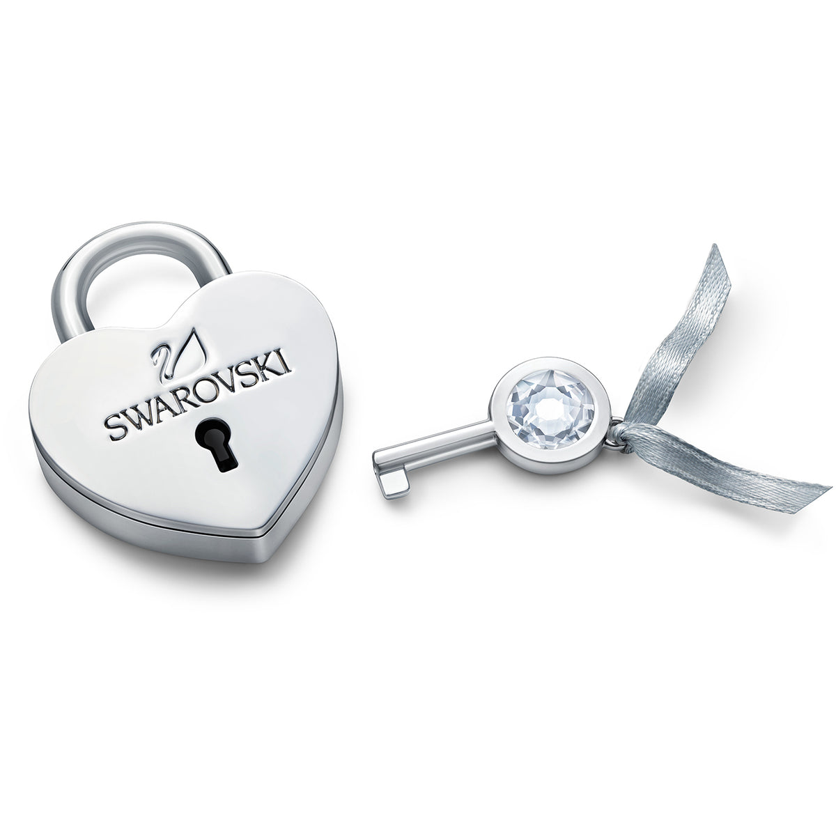 Swarovski Heart Lock With Key