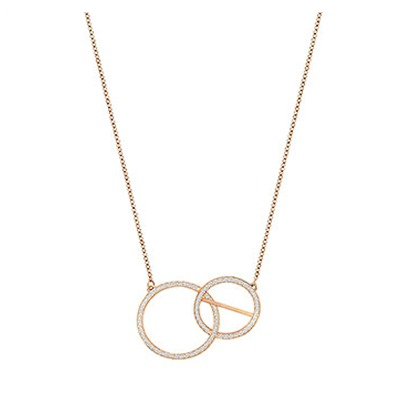 Swarovski Flash Necklace Sml Cry Ros