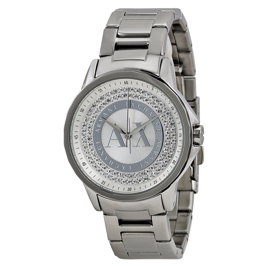 Armani Exchange Julietta Silver Dial Stainless Steel Ladies Watch