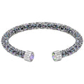 Swarovski Crystaldust Cuff, Purple, Stainless Steel