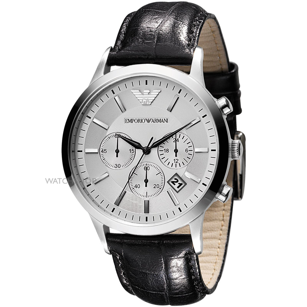 Emporio Armani Classic Chronograph Silver Dial Men's Watch