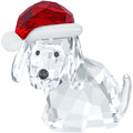 Swarovski Dog with Santa's Hat