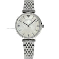 Emporio Armani Women's Steel Bracelet & Case Quartz Mop Dial Analog Watch