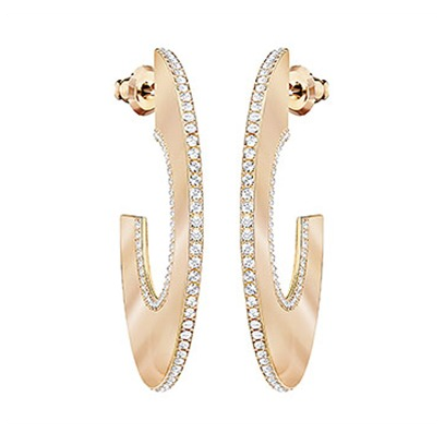 Swarovski Gelane Pierced Earrings Hoop