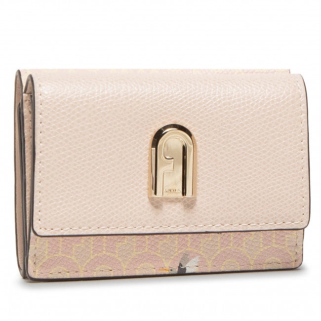 Furla 1927 S Compact Wallet Trifold Toni Candy Rose+Ballerina I