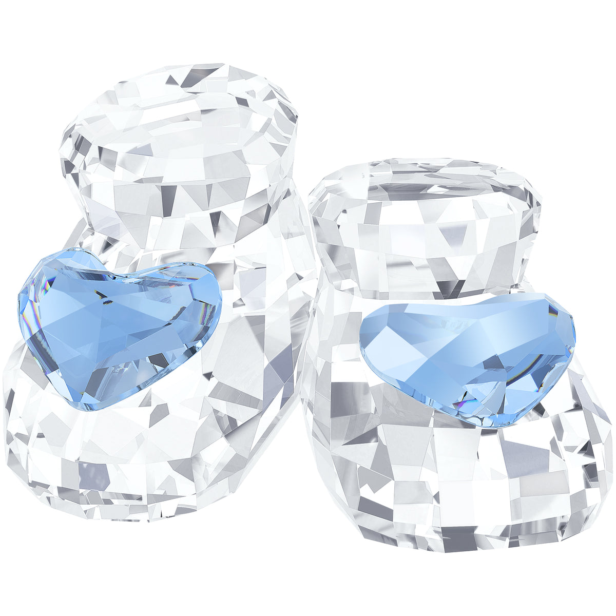 Swarovski Blue Baby Shoes