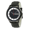 Armani Exchange Men's 'Smart' Quartz Stainless Steel And Leather Automatic Watch