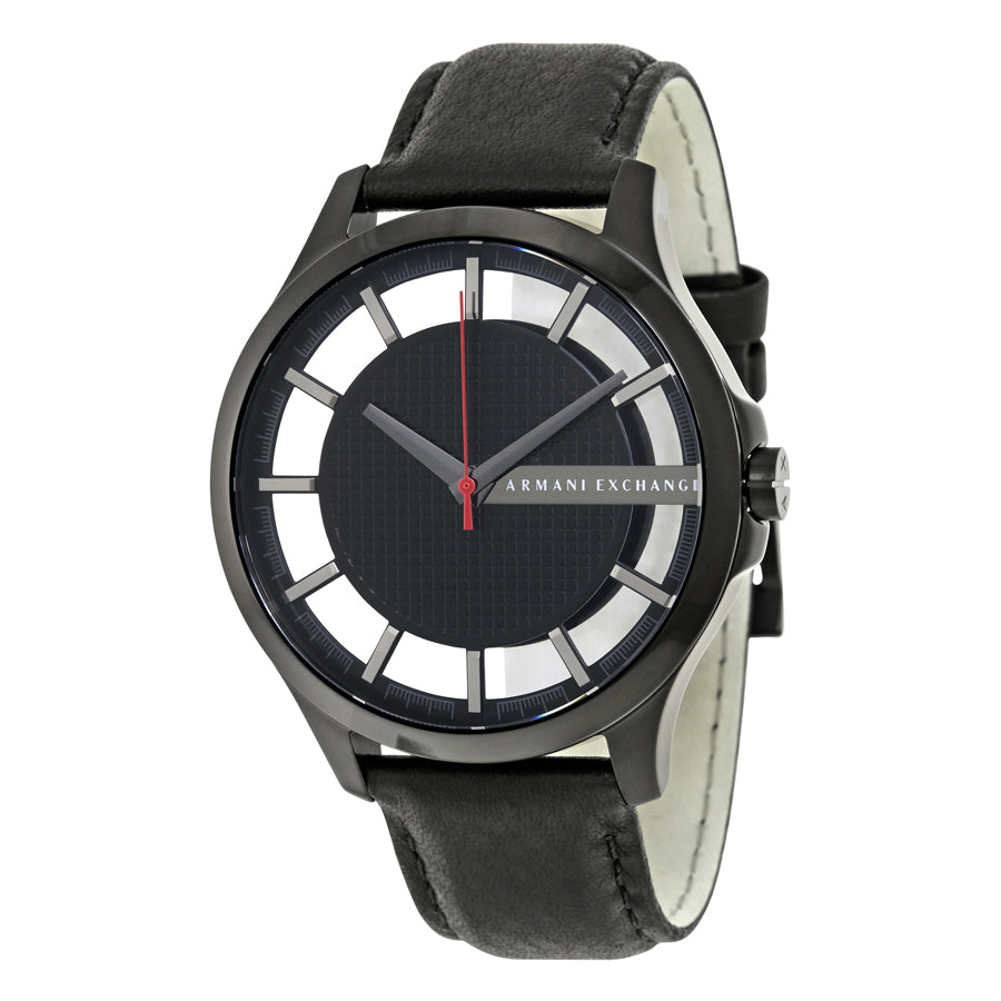 Armani Exchange Men's 'Smart' Quartz Stainless Steel And Leather Automatic Watch
