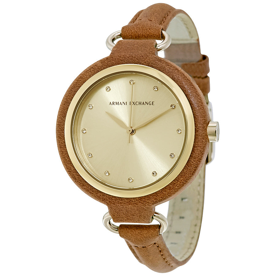 Armani Exchange Smart Gold Dial Ladies Watch