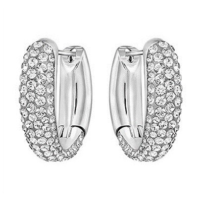 Swarovski Circlet Pierced Earrings Hoops