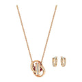 Swarovski Further Set, White, Rose Gold Plating