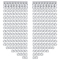 Swarovski Fit Short Pierced Earrings, White, Palladium Plating