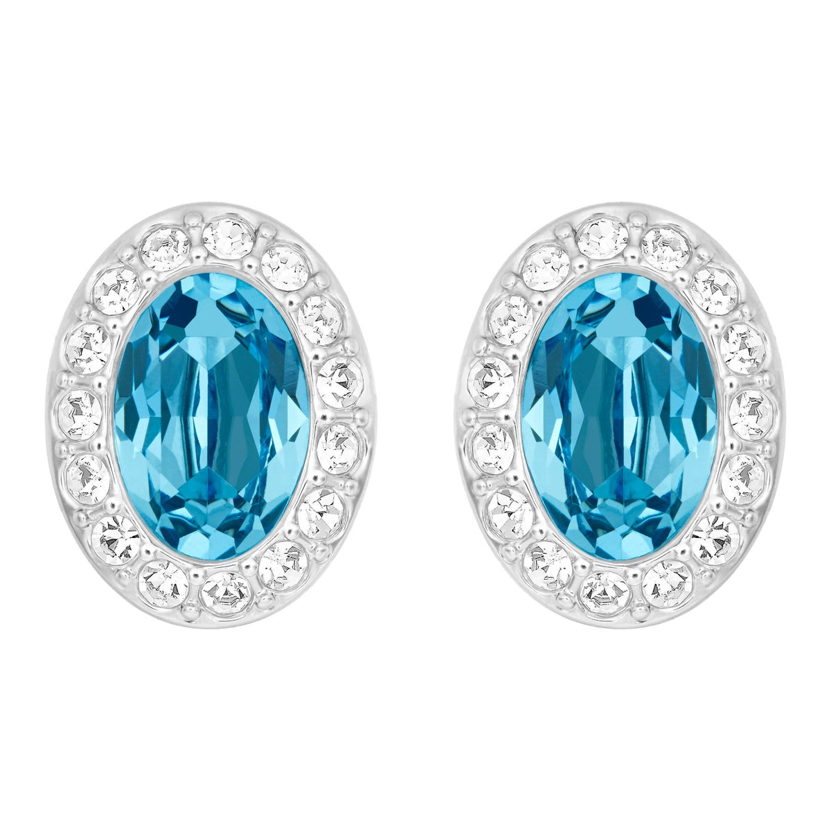 Swarovski Christie Pierced Earrings Oval