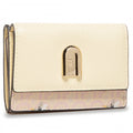 Furla 1927 S Compact Wallet Trifold Toni Candy Rose+Cremino