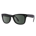 RAY-BAN New Wayfarer Classic RB2132 Black - Nylon - Green Lenses
