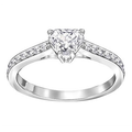Swarovski Attract Heart Ring Czwh Rhs 58