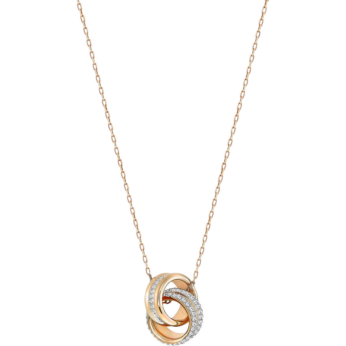 Swarovski Further Pendant, Small, White, Rose Gold Plating