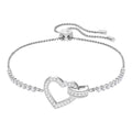 Swarovski Lovely Bracelet, White, Rhodium Plating