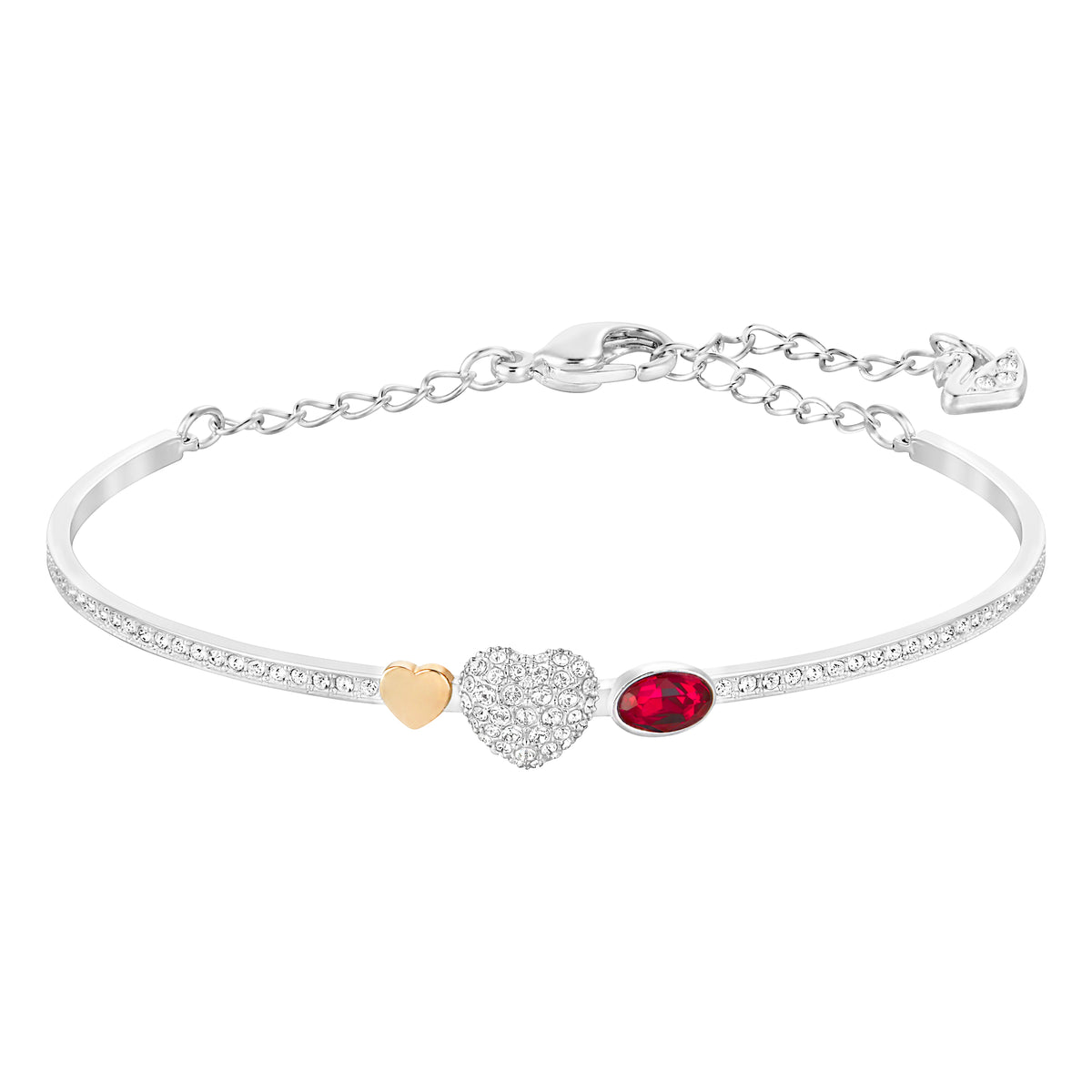 Swarovski Duo Bangle Heart