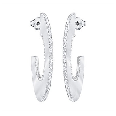 Swarovski Gelane Pierced Earrings Hoop