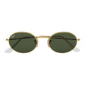 RAY-BAN Oval RB3547 Gold - Metal - Green Lenses