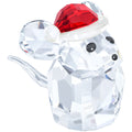 Swarovski Mouse with Santa's Hat
