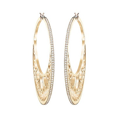 Swarovski Georgette Pierced Earrings Hoop