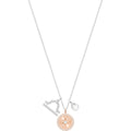 ZODIAC PENDANT, LIBRA, WHITE, RHODIUM PLATING