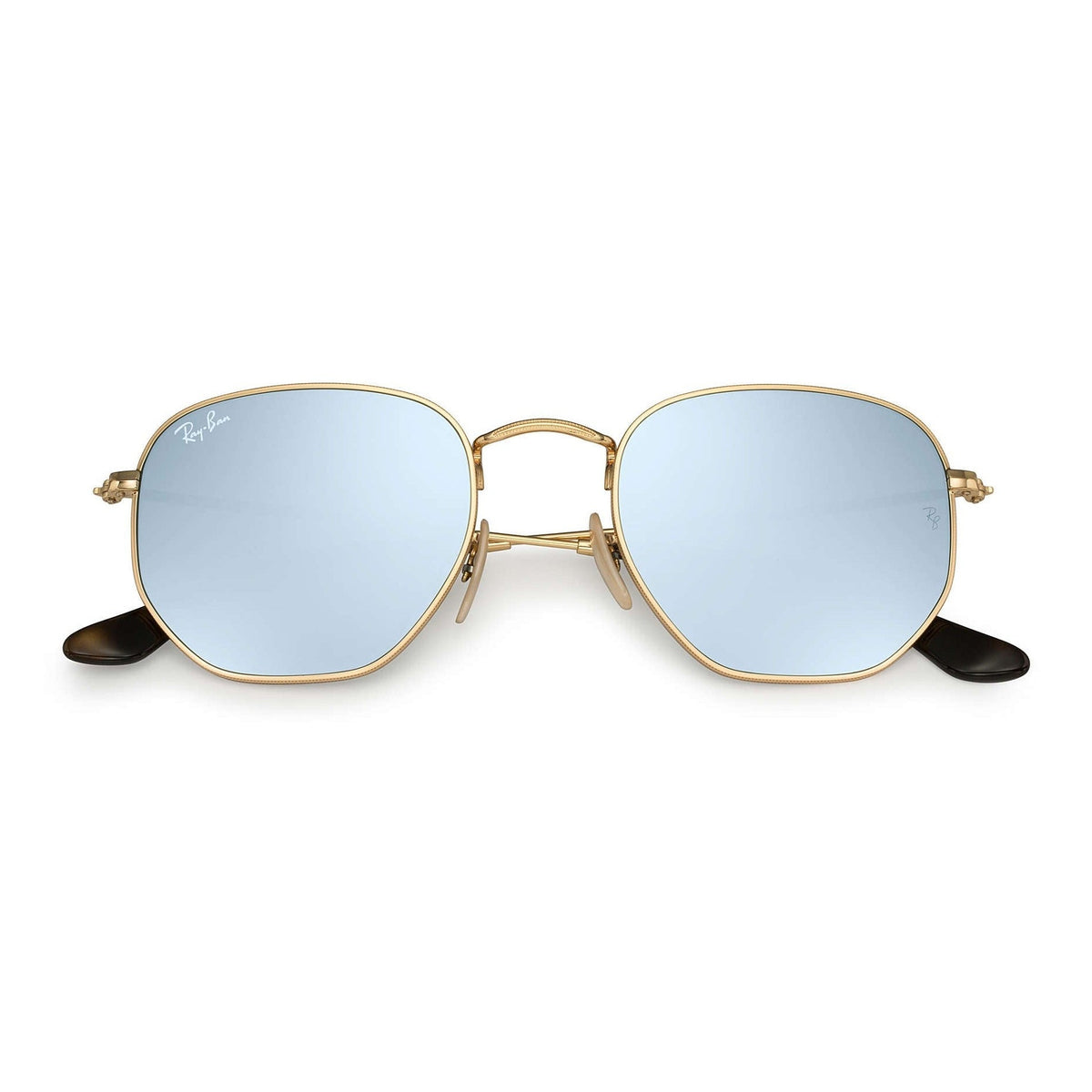 Ray-Ban Hexagonal Flat Lenses RB3548N Gold - Metal - Silver Lenses