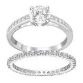 Swarovski I Do Ring Set Czwh Rhs 58