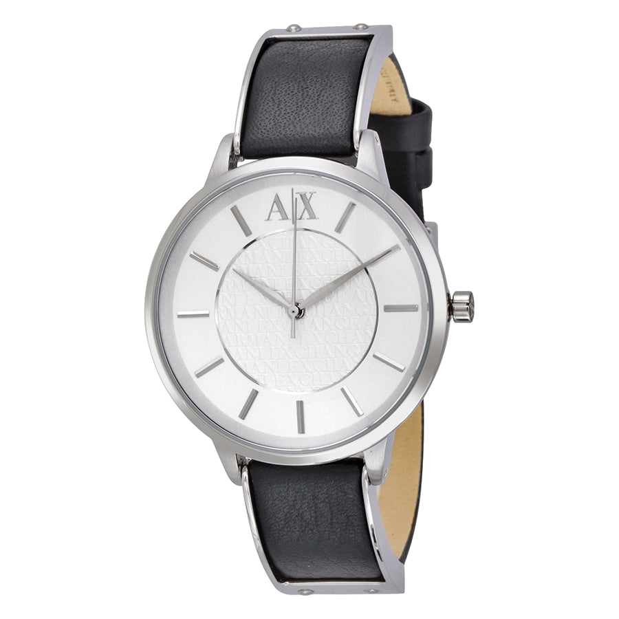 Armani Exchange Women's Analog Display Quartz Black Watch
