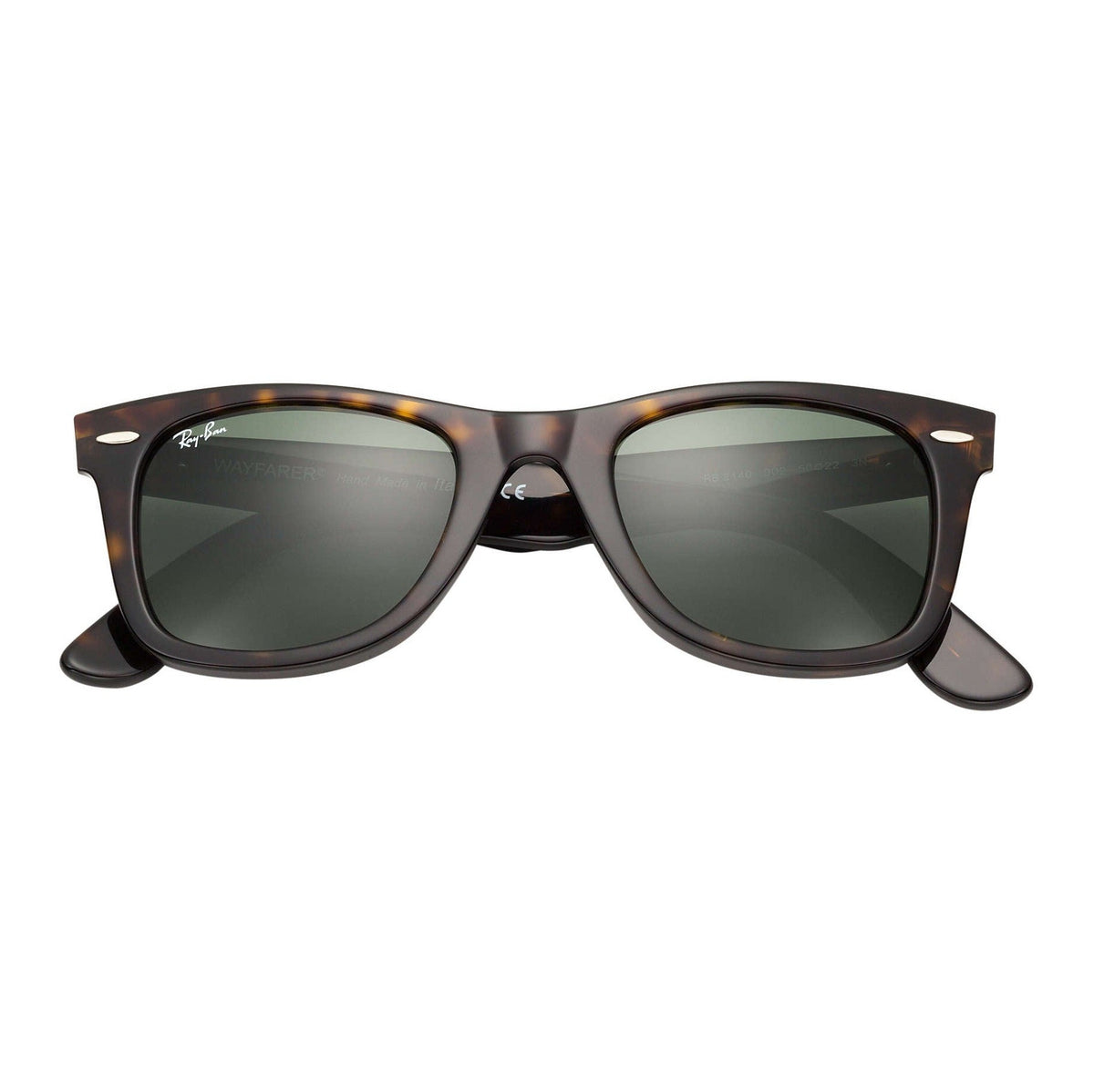 Ray-Ban Original Wayfarer Classic RB2140F Tortoise - Acetate - Green Lenses