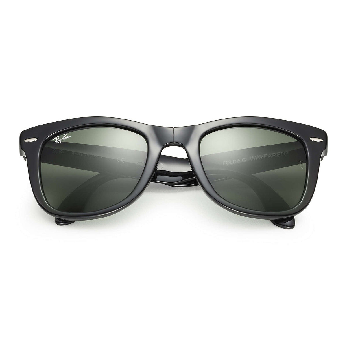RAY-BAN Wayfarer Folding Classic RB4105 Black - Nylon - Green Lenses