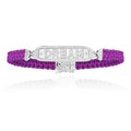 APM Silver Dream Violet Macramé Bracelet