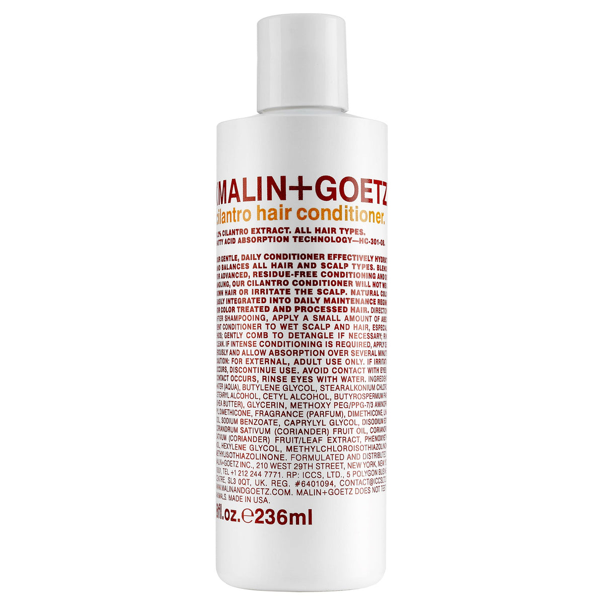MALIN + GOETZ Cilantro Hair Conditioner, 8fl.oz.e236ml